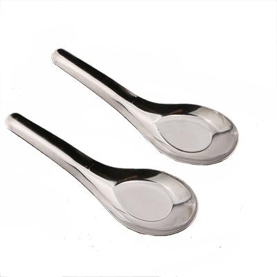 China Cheap Sustainable Metal Table Soup Spoon Set Chinese Stainless Steel Spoon Wholesale for sale