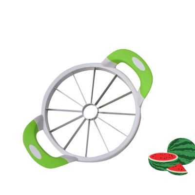 China Amazon New Sustainable Metal Steel Vegetable Tools Kitchen Accessories Watermelon Cutter Slicer Fruit Divider for sale