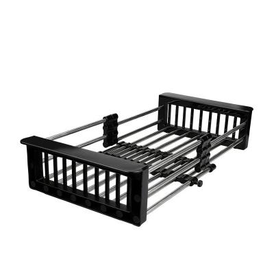 China Sustainable Kitchen Vegetable Storage Rack Stainless Steel Dish Drainer Dish Drying Rack for sale