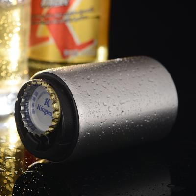 China Sustainable Stainless Steel Magnetic Beer Bottle Opener Custom Automatic Cap Opener for sale