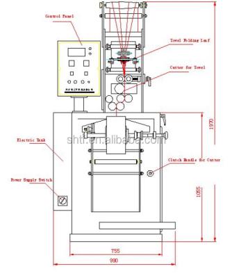 China Automatic Food SMC Pump ZJB-220 Vettical Process Wet Tissue Packing Machine for sale