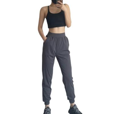 China QUICK DRY Cotton OEM Customized Logo 2 Pcs Training Training Gym Tank Tops SportswearJogging Pants Sweatpants Womens Sets for sale