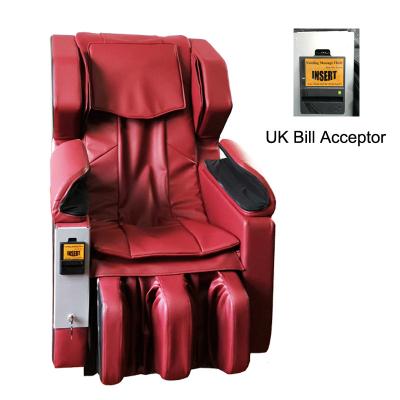 China Portable 4D Body Coin Slot Massage Chair/Full Cash Money Health Care Body and Coin Operated Vending Massage Chair for sale