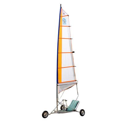 China SELOWO stainless steel wind drive single seat sailing go kart landsailing hot sale in USA 4.80/4.00-8 for sale