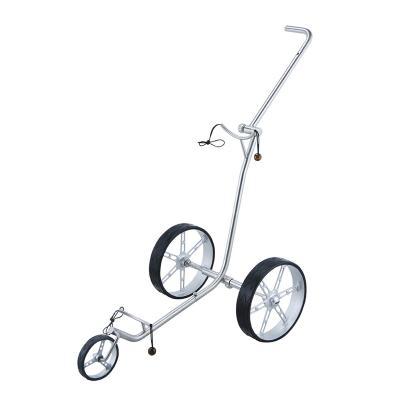 China Convenient 304 Stainless Steel SELOWO 3 Wheel Push Golf Cart Even Fold To Carry for sale