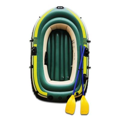 China Warter Sports Wholesale PVC Thickened Dinghy Rubber Inflatable Boat Folding Kayak Wear Resistant Air Rib Fishing Boat for sale