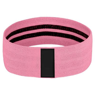 China Custom Printed Durable And High Elastic Strength Logo Cotton Hip Circle Resistance Bands For Bodybuilding for sale