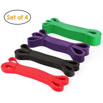 China Durable And High Elastic Strength Logo Nature Customized Latex Pull Up Fitness Resistance Bands Eco Friendly for sale