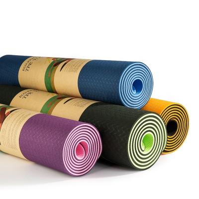 China Custom thick colorful eco-friendly cork/pu/pvc/tpe fitness yoga mat waterproof for sale