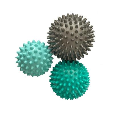 China Yoga Bodybuilding Gym PVC Spike Massage Ball For Foot Hand Deep Tissue Massage for sale