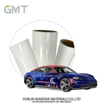 China Red And Black And Red 85mic Digital Print Film Car Wrap Vinyl Removable Glue Te koop