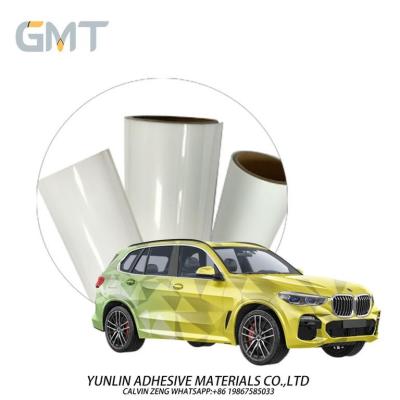 Cina PE solvente del GMT giallo su ordinazione Eco del poliestere dell'involucro dell'automobile del vinile di 18m il doppio ha ricoperto in vendita