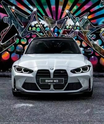 China BMW Glossy Pearl White Printed Car Vinyl Wrap Film for sale