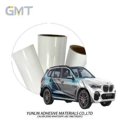 China De Korrel 50mic van de drie kleurenspin polijst Broodjes van de Auto de Vinylomslag, Witte Grey Glue Plastic Vinyl Wrap-Film Te koop