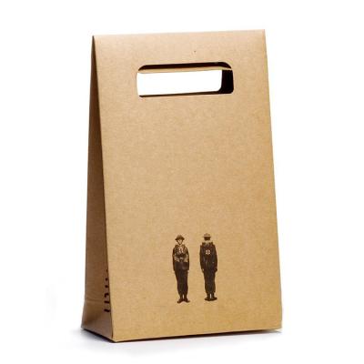 China Professional factory custom printing shopping die cut handle paper gift bags for sale