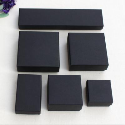 China Leather Paper Jewelry Box Necklace Bracelet Ring Earring Box Can Be Customized Logo for sale