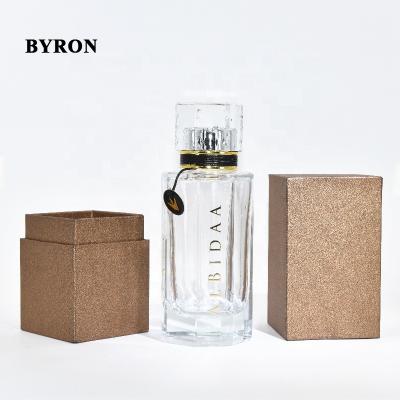 China Personal Care 100ml OEM Luxury Empty High Quality Wholesale Design Transparent Glass Perfume Bottle With Gift Box for sale