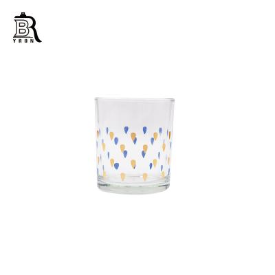 China Luxury High Quality Home Decoration Home Decoration Empty Gass Candle Cup Holder For Candles for sale