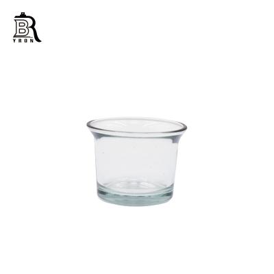 China Home Decoration Home Indoor Glass Cups Empty Candle Glass Cup Makers Glass Candls for sale