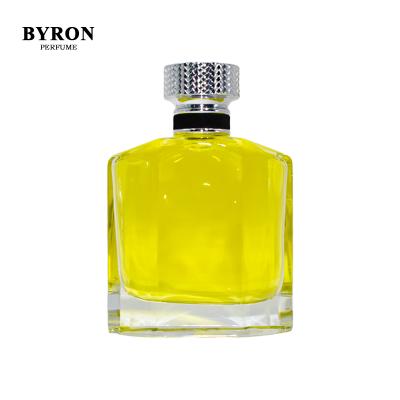 China Personal Care Clear Glass Perfume Bottle 50ml Perfume Glass Bottle Square Glass Bottles For Perfume With Spray Cap for sale