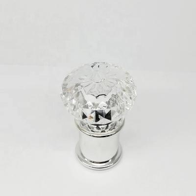 China Non Spill Byron 15mm Customized Perfume Cap Lid Transparent Acrylic Plastic for sale