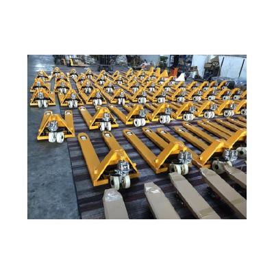 China Factory selling 2.0T 2.5T 3.0T 5T hand pallet truck for cargo handling for sale