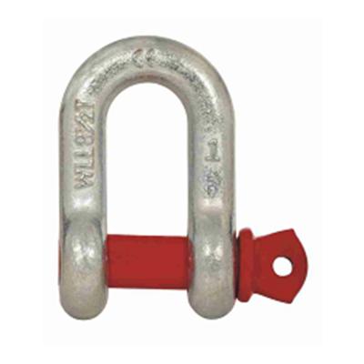 China Heavy Industry Hot Selling Low Price Alloy Red/Yellow/Organge/Any Color D Ring Shackle For Conntecting Chains Riggings for sale