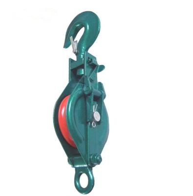 China Building Material Shops Modern Simplicity Good Quality Any Color Single/Double Sheaves Hand Pulley Block for sale