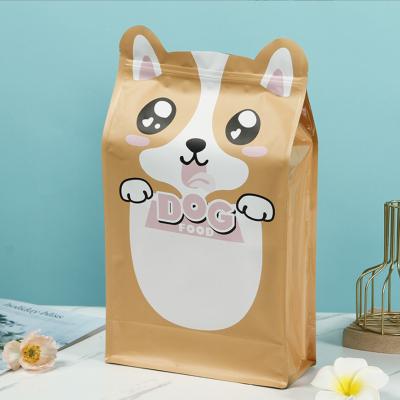 China Custom Printed Waterproof Recyclable Cat Dog Pet Food Packaging Zip Lock Pet Bag Seal Pet Food Bag Moisture Recyclable Plastic Bags for sale