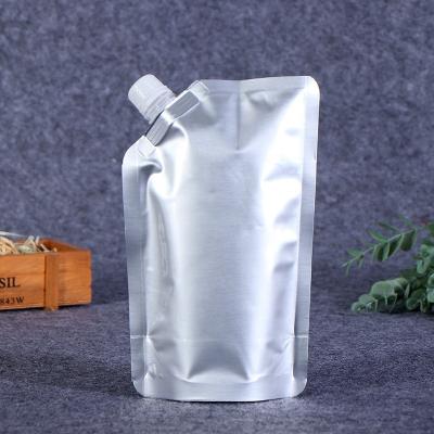 China Disposable Wholesale Custom Aluminum Foil Plastic Packaging Bags Reusable Resealable Pouches With Spout And Spout For Liquid Packaging for sale