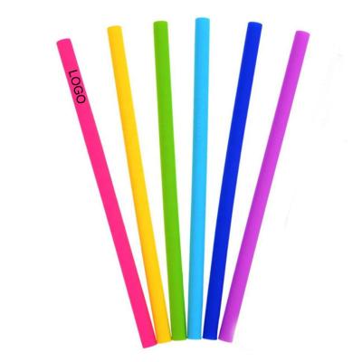 China Viable Custom LOGO Eco Friendly Multicolor Reusable Silicone Drinking Straws for 30oz and 20oz Tumblers for sale