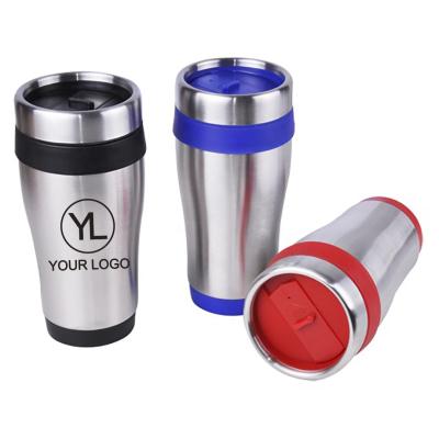 China Customizable Wholesale LOGO Viable 16oz Black Monday Travel Tumbler With Slide Lid for sale