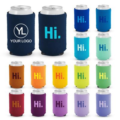 China Personalized Sublimation Plain Foam Soda Cover Bulk Collapsible Beer Can Coolers For Weddings, Bachelor Parties for sale