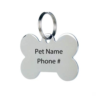 China Custom Engraved Personalized LOGO Stainless Steel Personalized Dog Tag for sale