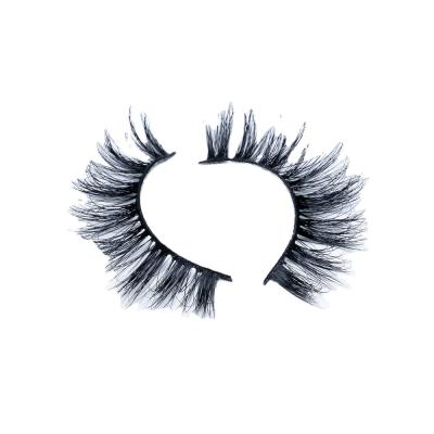 China Long Eye 13MM-18MM Natural Mink Eyelash Wholesale Price Custom Lash Packaging Box Luxury Black D146 for sale