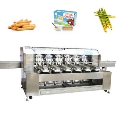 China Easy Food Tefude Packaging Machine High Speed ​​Manual Operate Multi Lanes Packaging Machine For Stick Roll Strip Shape Product for sale