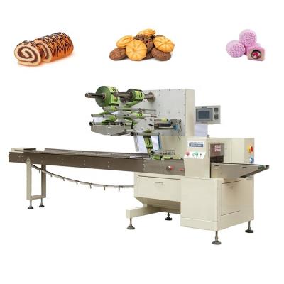 China Food Pillow Horizontal Package Flow Wrapper, Electric Automatic Bekry Biscuit and Bread Packing Machine, Bread Sealer Bagger Flow Pack for sale