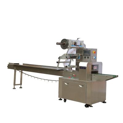 China TEFUDE Food Factory Price Packaging Equipment Bread/Horizontal Flow Pillow Type Biscuit Cake/Food Moon Wrapping Packaging Machinery for sale