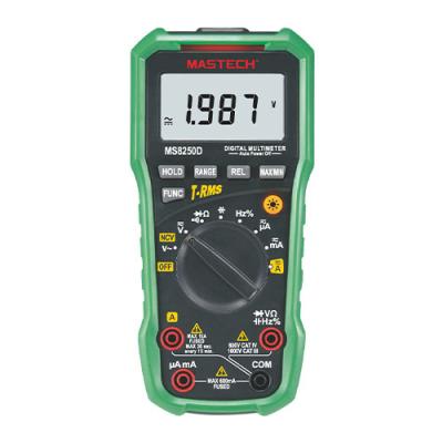 China Mastech MS8250D DIY MS8250DCBGLO Parts AC/DC Automobile Range Manual Digital Multimeter for sale