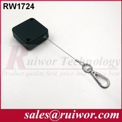 China Anti Theft Recoiler With Hook End , 95 Cm Length Security Cables For Electronics  for sale