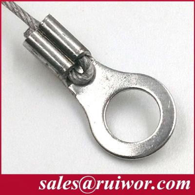 China Ring Terminal Connectors For Anti Theft Pull Box / Retractable Security Tether for sale