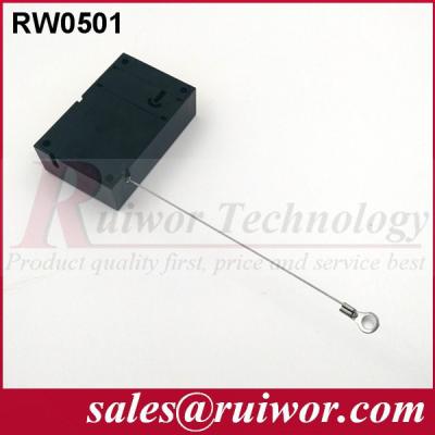 China Market Purchase Retractable Retail Security Cable With Ring Terminal 7.1x4.5x2.1 Cm for sale