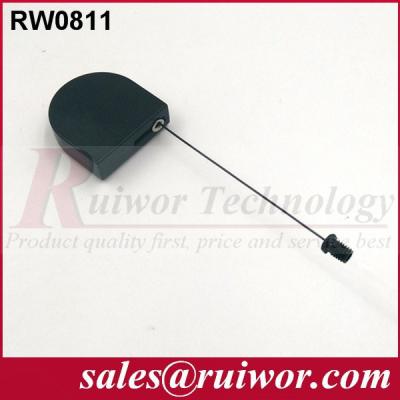 China Retractable Pull Box With Flat Head Screw , Anti Theft Recoiler For Purchase Security for sale