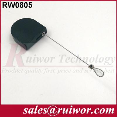 China Double Sided Adhesive Retractable Security Tether For Signage Support for sale