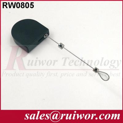 China Retail Stores Black Retractable Security Tether For Free / Interactive Communications for sale