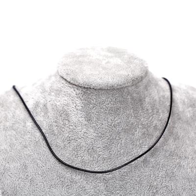 China DIY Pendants Jewelry Fashion Black Waxed Cotton Rope Necklace Chain Accessories Necklace for sale