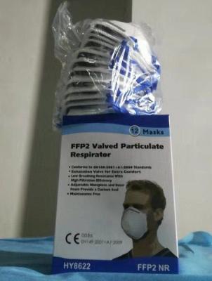 중국 Eco 조정가능한 금속 코 밴드와 Breathable 친절한 FFP2 먼지 가면 판매용