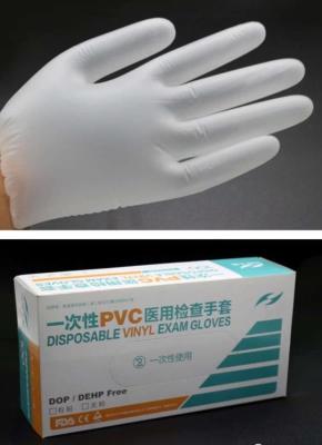 China Medizinische PVC-Prüfungs-Handschuhe, Wegwerfuntersuchungshandschuhe CER FDA bescheinigten zu verkaufen