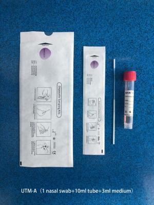 China Transparent PET Disposable VTM UTM Sampling Kit for sale