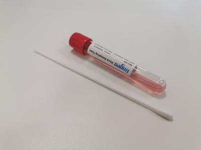 China Transparent Virus Transport Medium Flocked Swab Kit for sale